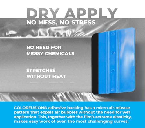 Image of ColorFusion PPF by VViViD, Gloss GT Silver Dry Apply PPF Vinyl Car Wrap Roll 1ft x 5ft