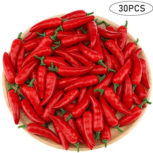 30 Pezzi Peperoncino Artificiale Simulazione Peperoncino Peperoncini di Verdure Artificiali per La Casa Mini Peperone Peperoncino Realistico Verdure Finte Decorazioni Per La Casa Festa di Nozze