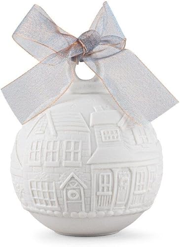 Miniatura 4 de LLADRÓ Paquete especial de Campana y Bola de Navidad Año 2023. Adorno decorativo azul. Bolas y campanas de Navidad de porcelana