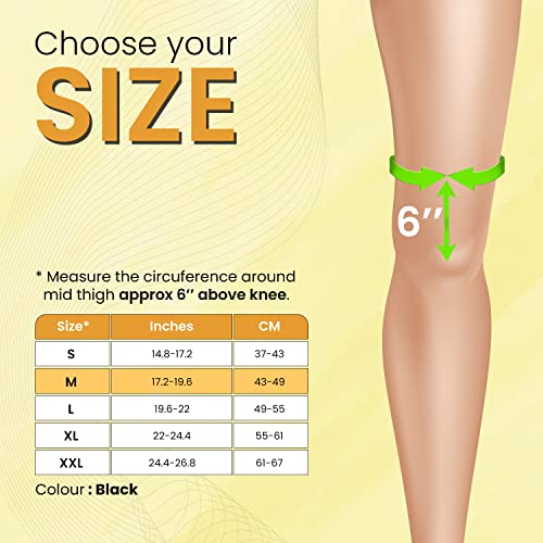 Image of AGARO Hinged Knee Wrap With Open Patella, Rigid Biaxial Hinge Knee Brace for Joint Pain Relief, Workout, Arthritis & Ligament Tear, Neoprene, Knee Cap for Men & Women, Medium, Black
