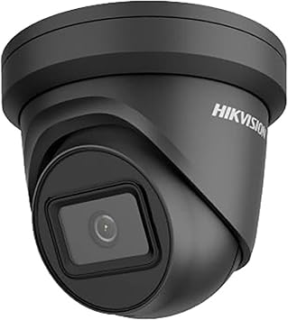 Outdoor Turret Black, 8MP, H265+, 2.8mm, Day/Night, DarkFighter, 120dB WDR, EXIR 2.0 30m, IP67, PoE/12VDC.