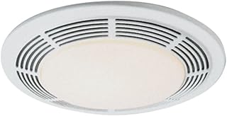 Broan-NuTone 8663RP - Ventilador de escape de baño y luz incandescente de 100 vatios con lente de cristal, 5.0 hijos, 100 ...