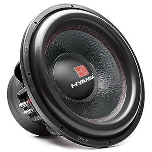 H YANKA BSF-15-4 15 Inch Subwoofer – 2000W MAX Power 15 Inch Paper Cone Subwoofer Car Audio, Black Aluminum Basket, 2.5“ Dual Voice Coil 4 Ohm Impedance 15 Subwoofer for Cars