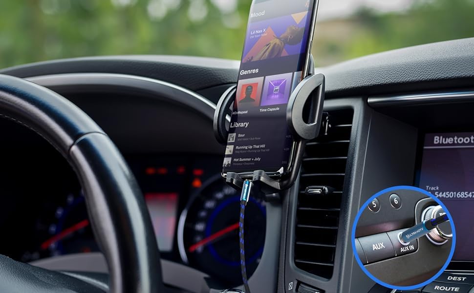 Cavo AUX Jack 3.5mm Da 15m - Cavo Audio Stereo Per Auto, Smartphone, Cuffie | Oro, Nylon - Foto 12