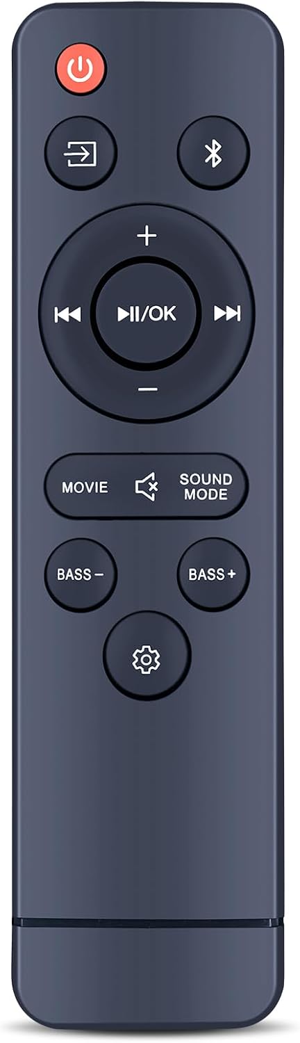 Replacement Remote for Onn 3.1 CH Soundbar 100069413