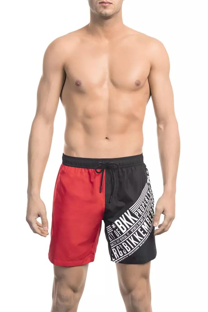 Swimwear XXL Bikkembergs red maillot de bain confortable en polyester