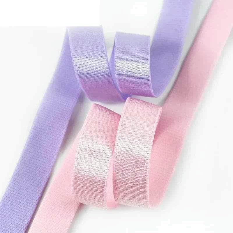 Elastyczna taśma nylonowa, Nylon Elastic Bands For Sewing DIY Multicolor 6-25mm 20 Meters(Pink 15mm)