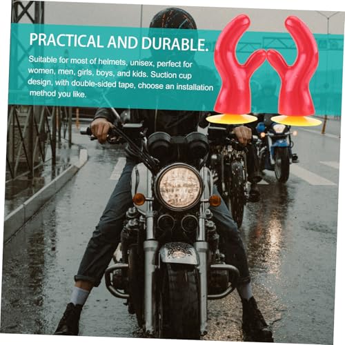 Decoración del casco de la motocicleta Toddmomy en ABS resistente 4
