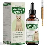 Vomit Remedy & Anti Nausea for Cats,with Probiotics&Herbs for Upset Stomach