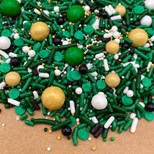 Wild One Sprinkle Mix by Simply SucrÃ© | Green Sprinkles | Jungle | Quality Sprinkles | Jungle Party | Sprinkle Mix | Cake Sprinkles | 4 oz. 8oz. 16 oz. 24 oz. | Bulk Sprinkles (4 oz jar)
