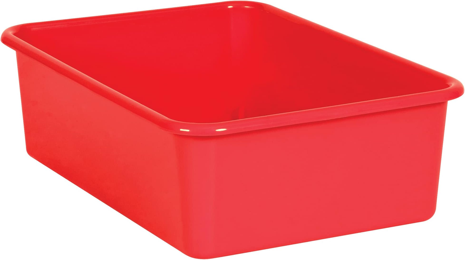 Teacher Created Resources® Red Large Plastic Storage Bin