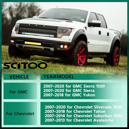 Image of SCITOO 2 inch Front Level Lift Kits 2007-2024 for GMC Sierra | Forged Strut Spacer 2007-2024 for Tahoe Avalanche Silverado 1500 Suburban 1500 Sierra 1500 Yukon XL 1500