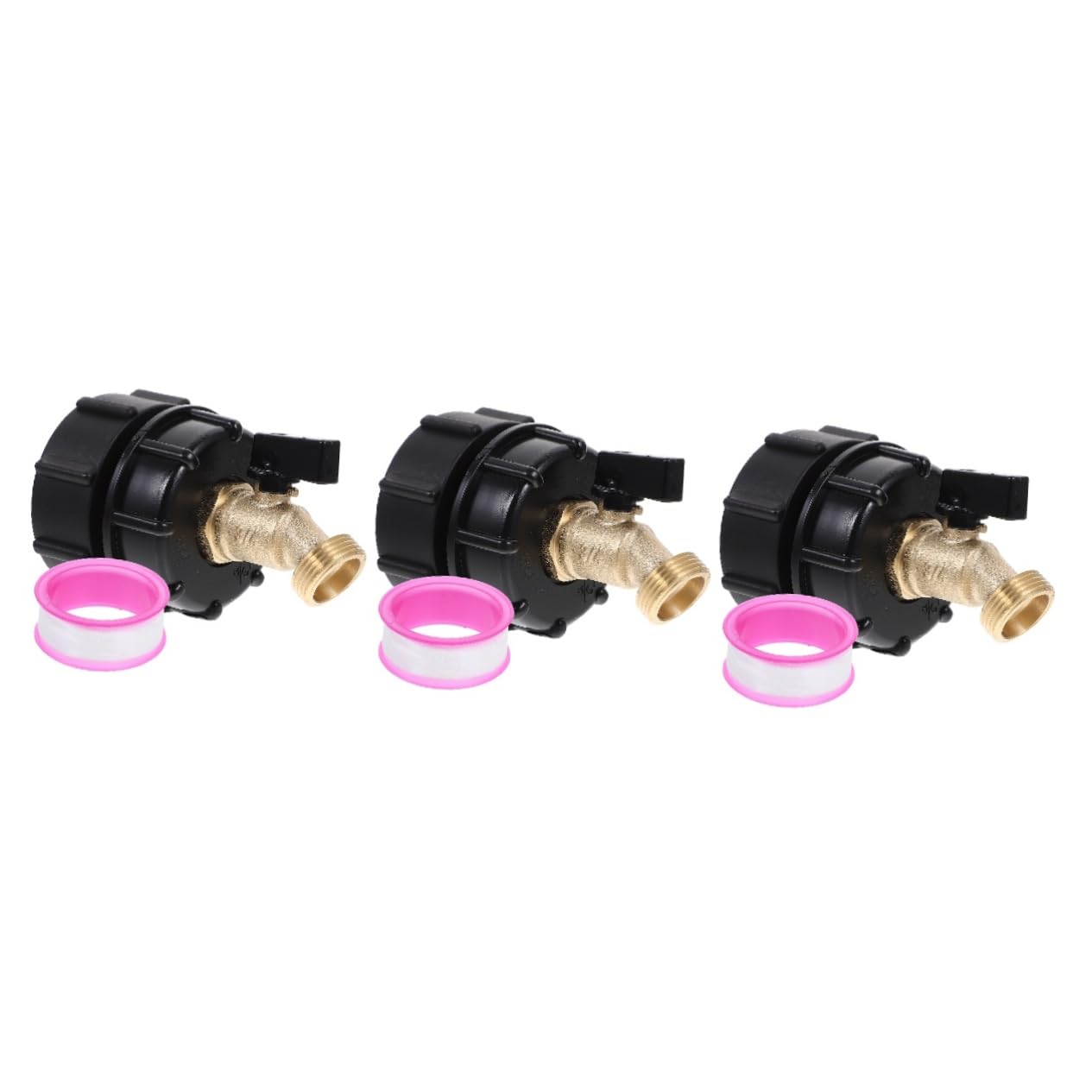 BESPORTBLE 3 Szt Zawory Do Węży Ogrodowych Kran Adapter Do Zbiornika Na Wodę Ibc Złączki Do Zbiorników Na Wodę Ibc Adapter Do Beczek Tonowych Ibc Kran Do Zbiornika Na Wodę Ibc Do Kranu
