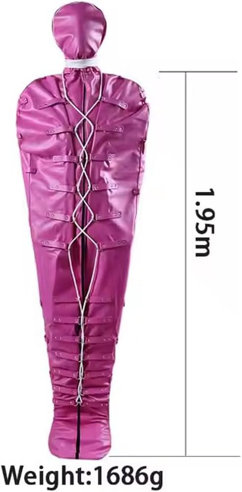 BDSM Binder Straitjacket,Restraint Armbinder Fully Wrapped Binding Sleep Sack Bondage Full Body Bag