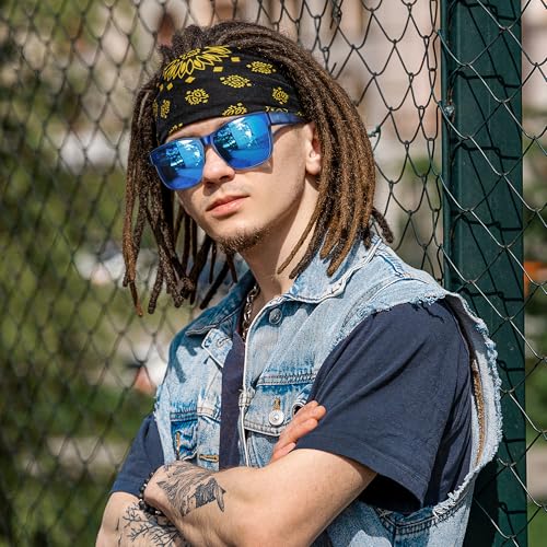 Image of URUMQI Polarized Sunglasses Fit Over Glasses for Men Women, Oversized Square Sun Glasses UV400 Protection