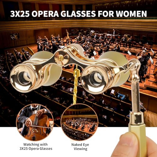 Binoculares de Ópera 3X25 con Asa y Cadena miniatura 3