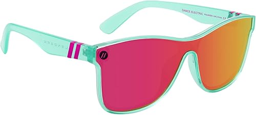 Blenders Eyewear Millenia X2 - Gafas de sol polarizadas lente plana con espejo marcos resistentes 100 protección UV para hombres y mujeres