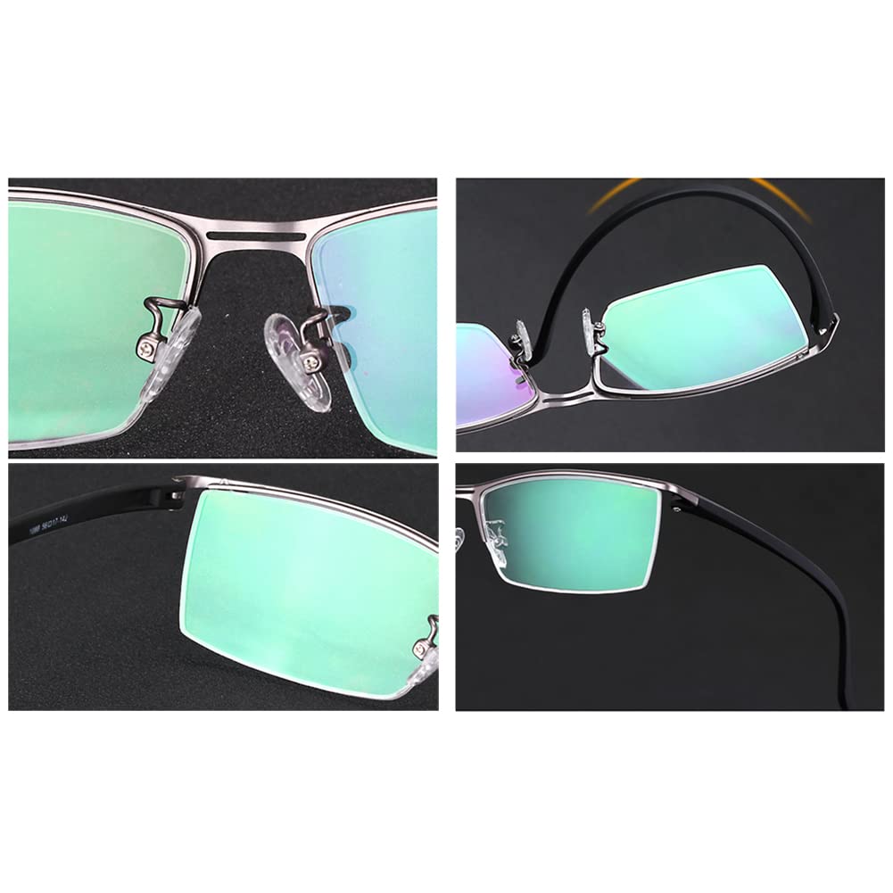RICCIE Intelligente phototrope Outdoor Lesebrille für Herren, ultraleichter Metallrahmen mit asphärischen Harzgläsern Sonnenbrille / UV400,03,+2.5