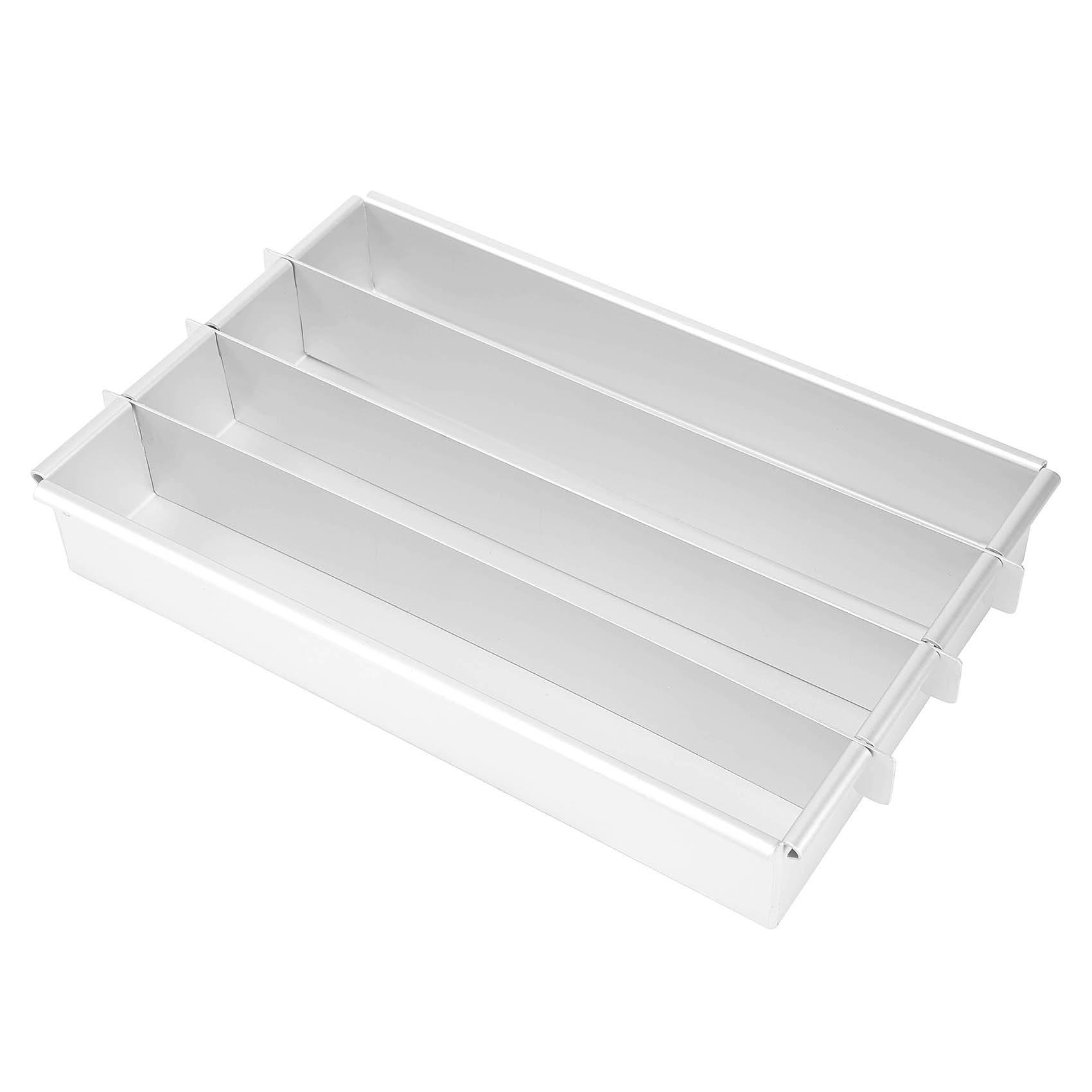 Smallterm Silver Battenberg Battenberg Cake Pan, Commercial Weight Anodised Aluminium, A