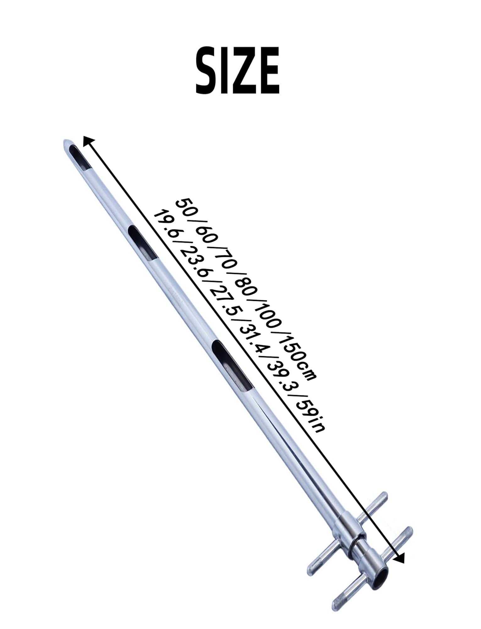 Sonda de muestreo de grano de acero inoxidable de 25 mm con mango giratorio, diseño de doble tubo, longitud ajustable de 0,5 a 1,5 m, ideal para muestreo preciso de suelo y grano