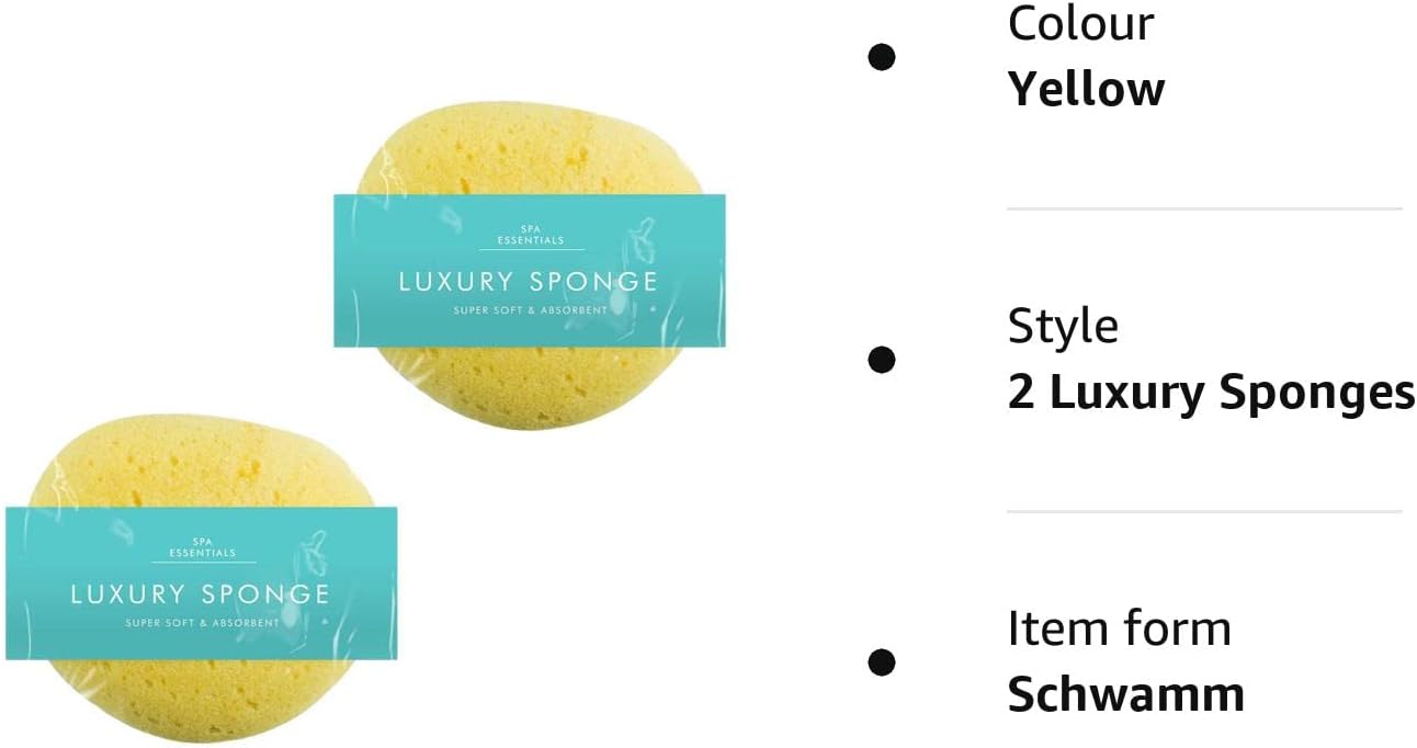 Extra Large Luxury Bath Sponge, Soft Shower Bathing Gentle Exfoliating