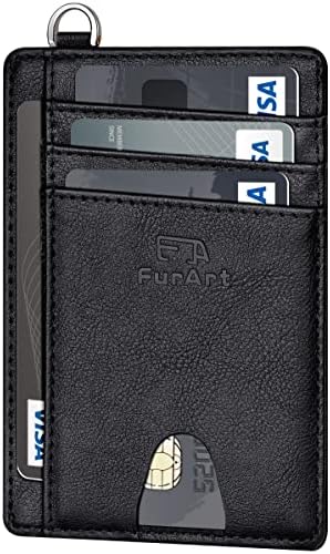 FurArt Slim Minimalist Wallet, Front Pocket Wallets, RFID Blocking, Credit Card Holder for Men&Women