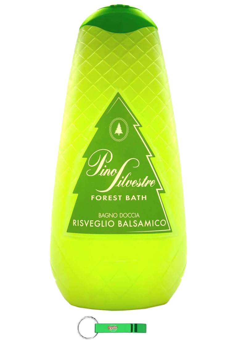 Pino Silvestre Gel de Ducha Forest Bath Risveglio Balsámico Espuma de baño Bath Foam Bagnoschiuma, gel de ducha 750 ml + llavero Beni Culinari gratuito