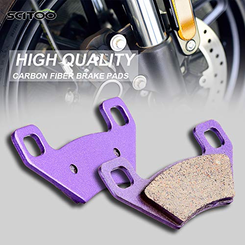Scitoo Carbon Fiber Brake Pads Fit For 04 05 06 07 08 09 10 11 12 13 14 For Arctic, 08 09 10 11 12 Kymco #TOP2