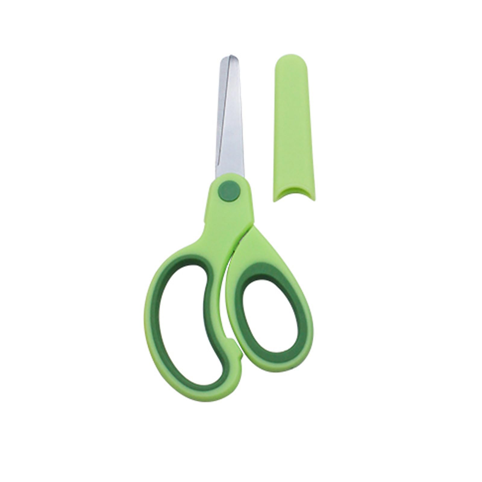 Hsioluted Green Lefties Scissors Scissors With Comfortable Grip Training Left-Handed For Arts Left-Handed