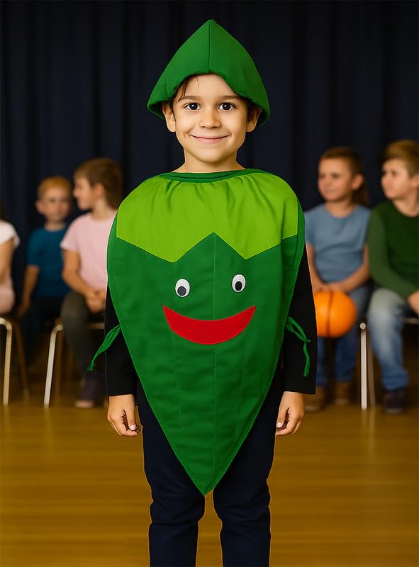 Image of FancyDressWale Fruit & Vegetable Fancy Dress Costume for Kids | Free Size 2-10 Years | School Fancy Dress, Stage Shows, Theme Parties