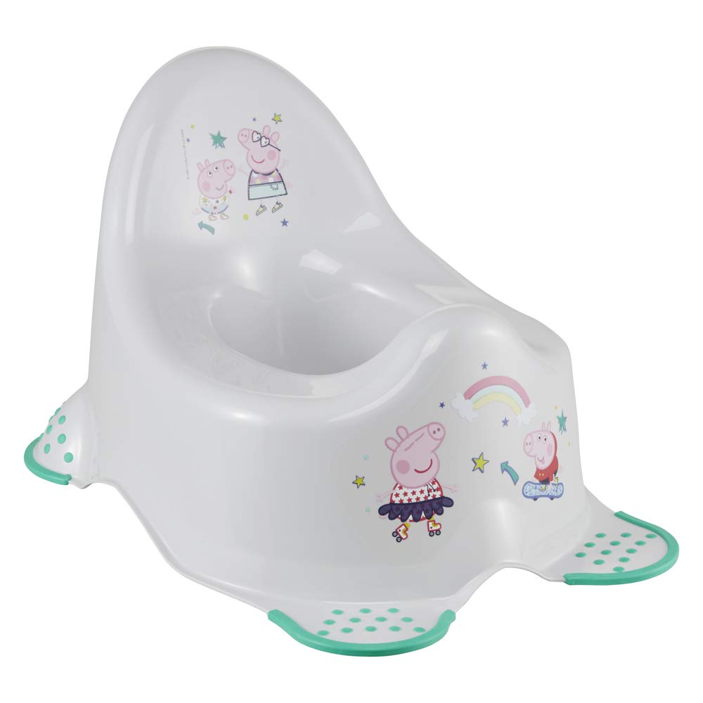 keeeper Peppa Pig Baby Potty, From 18 Months Up to 3 Years, Anti-Slip Rubber Feet, Adam, Grey