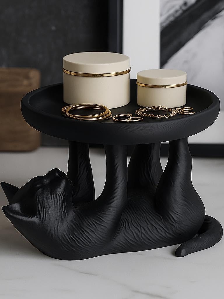 3D Printed Cat Tray Stand PETG Tabletop Organizer Decor