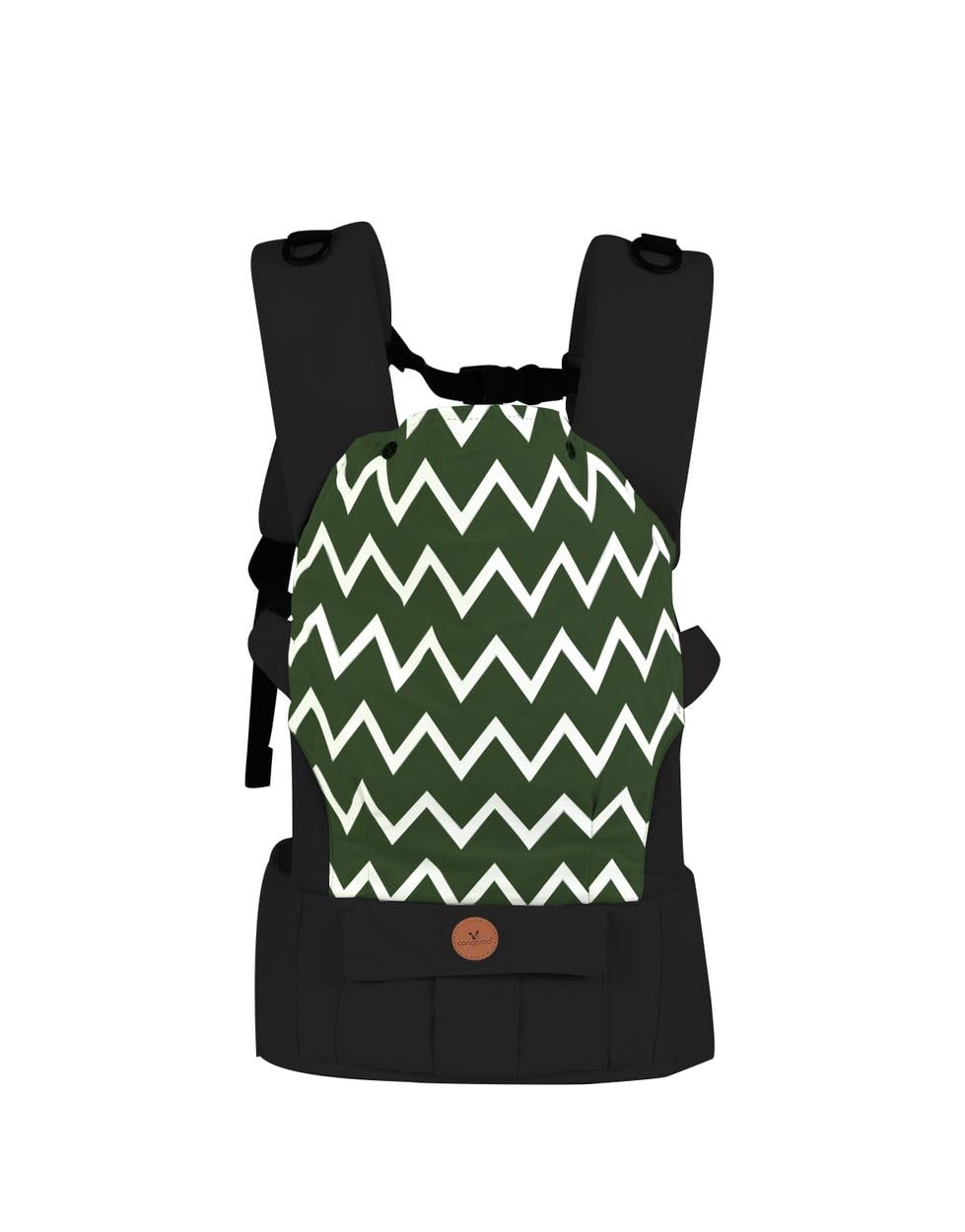 Cangaroo Porte-bébé Explorer 3en1 ventral et dorsal jusqu'à 15 kg partir 4 mois, coloris:verdoyant