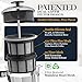 ESPRO P5 French Press Coffee Maker – Patented Double Micro-Filter for Grit Free Brew, Heat-Resistant Thicker Borosilicate Glass Coffee Press – 18 oz