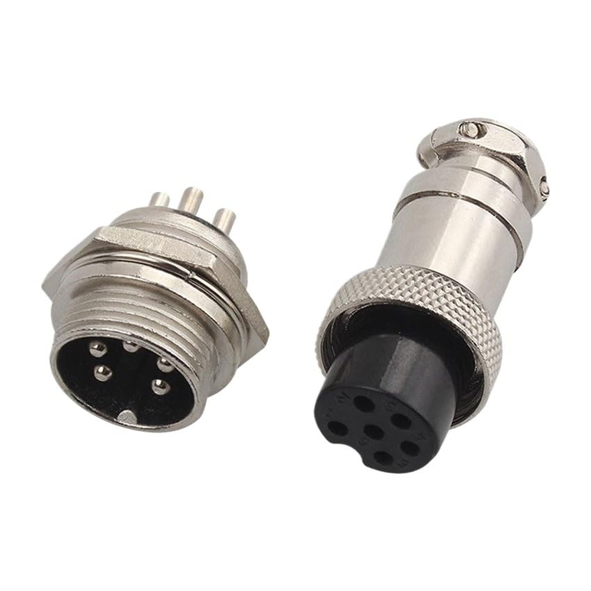 Conector GX16 Aviación 10 Pines Hembra miniatura 7