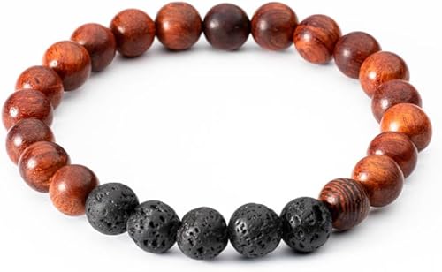 Lava Bracelet Relaxation Gifts for Women Birthday Gifts for Women Yoga Beads for Calming Energy Balancing Meditation Self Care for Men & Women