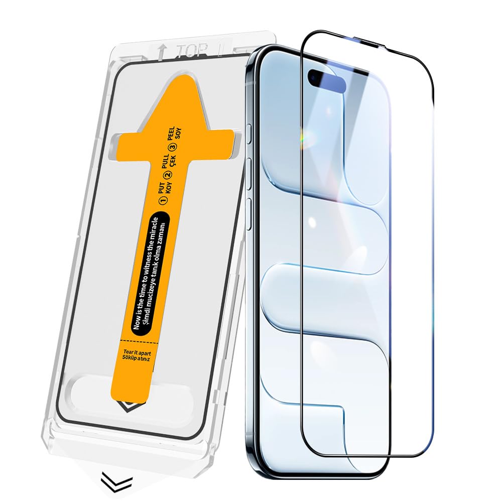 Zore Apple ile uyumlu iPhone 17 Air Zore 2.5D Oliv HD Temperli Cam Ekran Koruyucu + Kolay Uygulama Aparatı Şeffaf