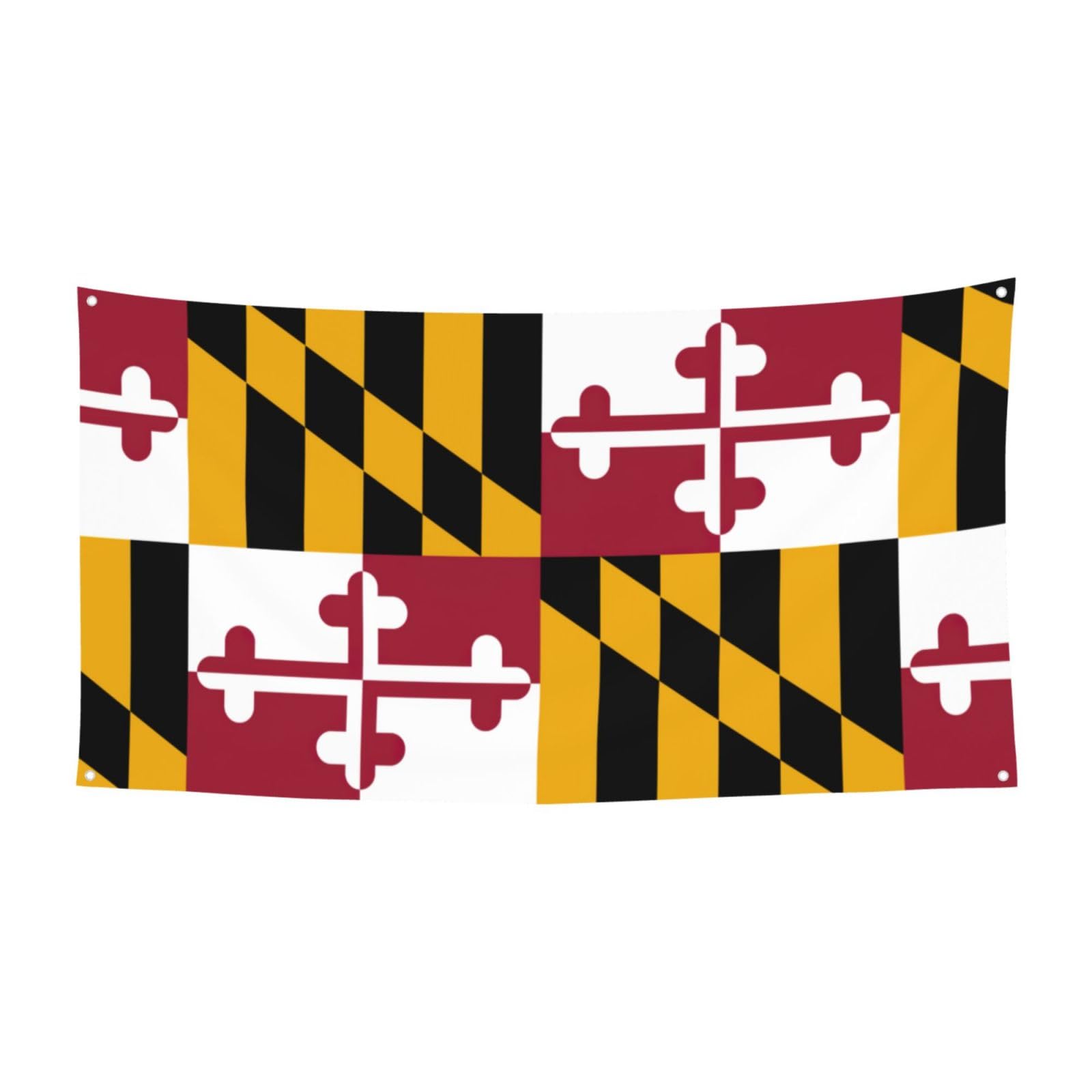 Bandera del estado de Maryland para decoración de fiesta, divertida pancarta de cumpleaños, adecuada para fiestas y eventos temáticos