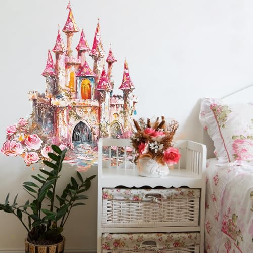 Vinilo Decorativo Castillo Princesa Runtoo 2 Piezas miniatura 2