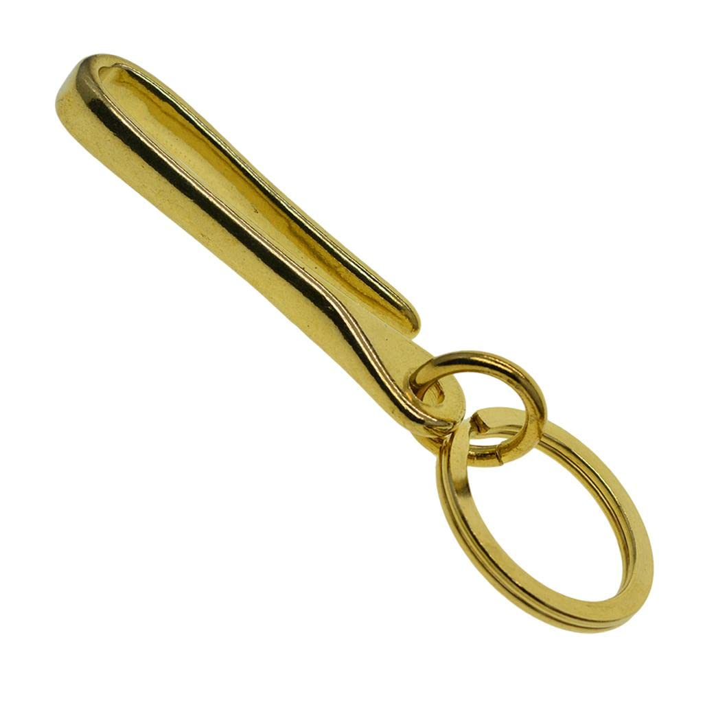 MERISHOPPHeavy-Duty Solid Brass Key Ring Clasp Bolt Snap Trigger Hook for Bags 30mm| Mens Accessories | Key Chains Rings & Cases|1 Piece Key Chain