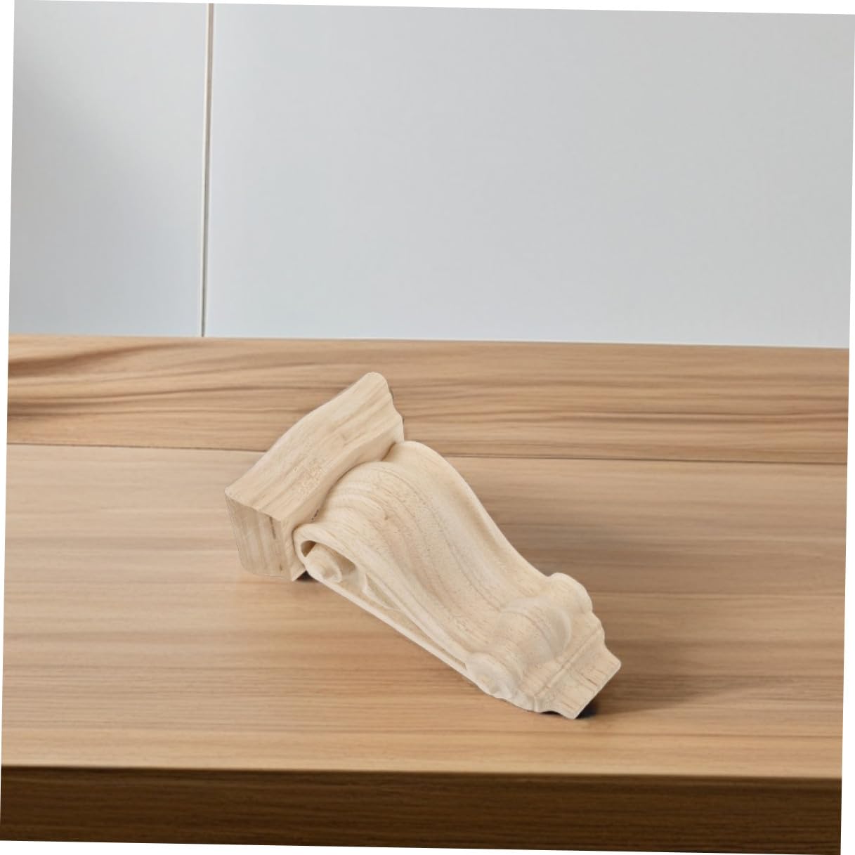 Ménsulas de Madera Tallada Estilo Europeo Detalles Hechos a Mano, Diseño Elegante y Fácil Instalación para Chimeneas y Muebles, Pack de 2 Unidades