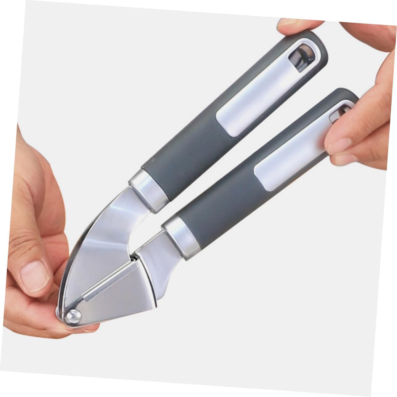 Stainless Steel Garlic Press Ergonomic Manual Garlic Mincer Tool for Effortless Crushing and Easy Cleaning for Home Cooking and Design