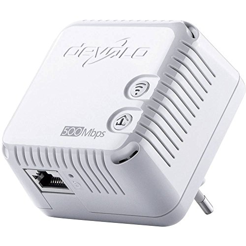devolo dLAN 500 WiFi Powerline (Internet über die Steckdose, WLAN, 1x LAN Port, 1x Powerlan Adapter, PLC Netzwerkadapter, WLAN verstärken WiFi Booster, WiFi Move) weiß
