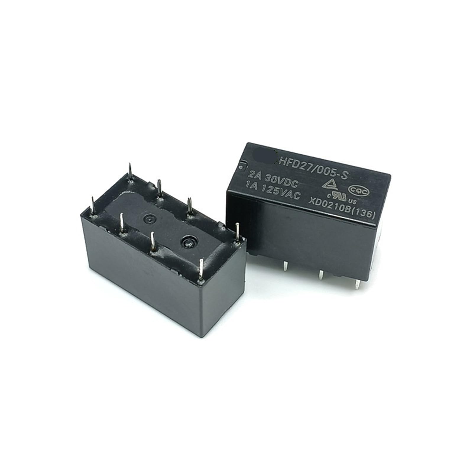 Relais HFD27/012-S à double contact sensible basse consommation pour signal stable