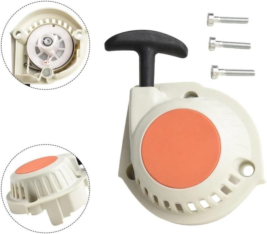 Lawnmower Pull Starter with Screw Fit for FS94R KM94 HL91K Replace 4149 190 4001 Maintenance