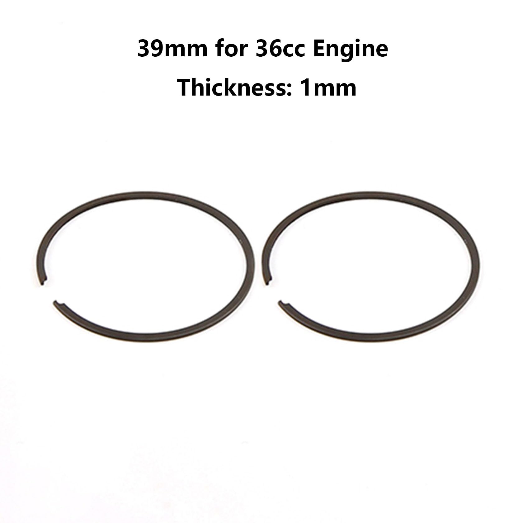 FLMLF Piston Ring 39mm for 36cc Zenoah CY Rovan Engine for 1/5 HPI ROFUN KM Baja Losi 5ive T FG MCD GoPed RedCat Rc Car Parts
