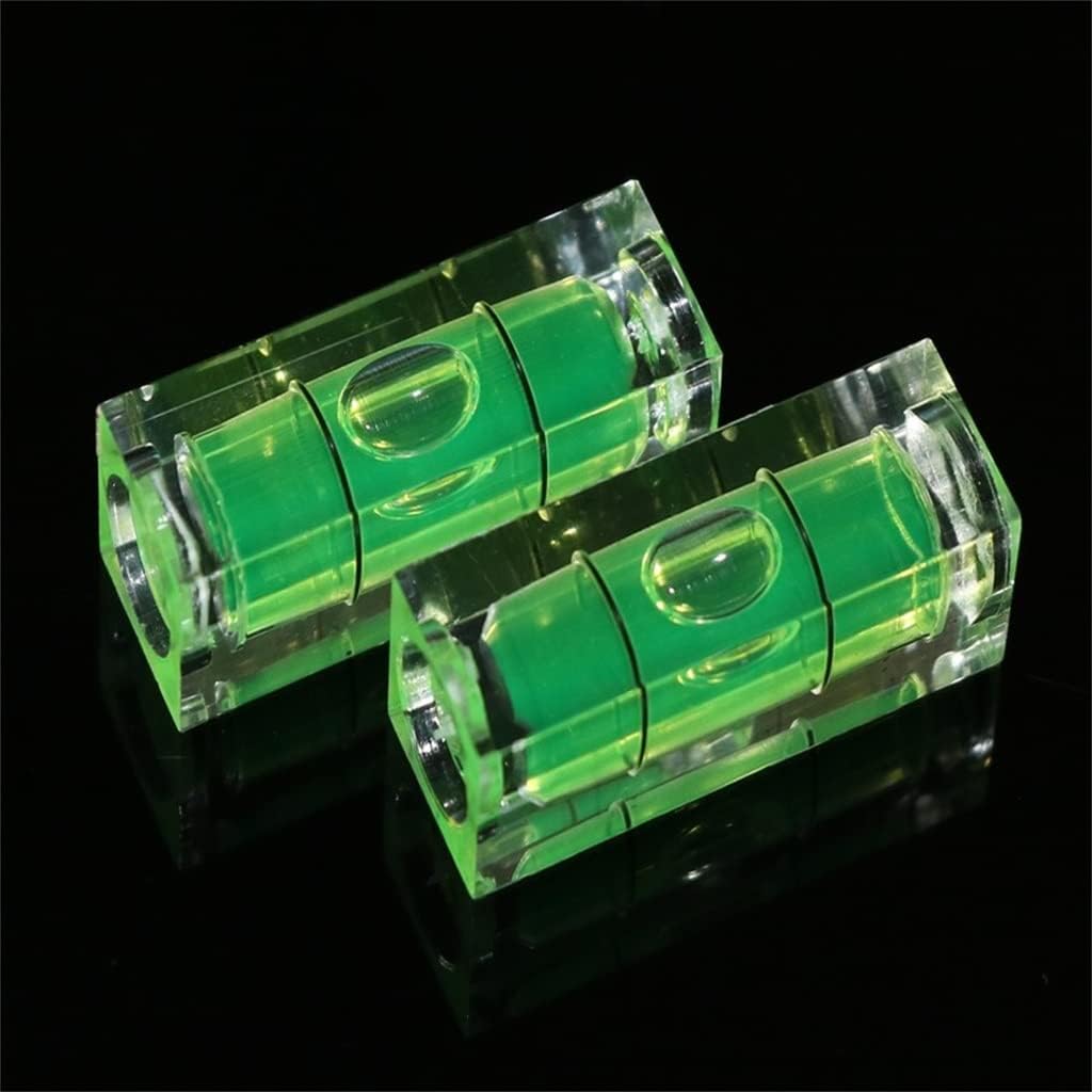 Square Spirit Level Bubble with Magnetic Stripe 10 PC Degree Mark Surface Measuring Tool (Color : As Shown, Size : One Size) (As Shown One Size)