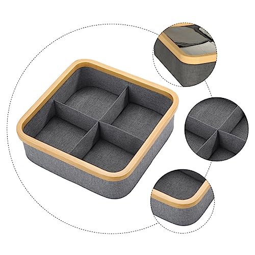 Boîte rangement feutre cosmétiques avec compartiments modulables pour tri efficace