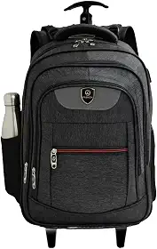 Carrinho Mochila rodinhas Imperme?vel Masculina ou Feminina Executiva,Mochilas Para Notebook ate 16', refor?ada e emborrachada