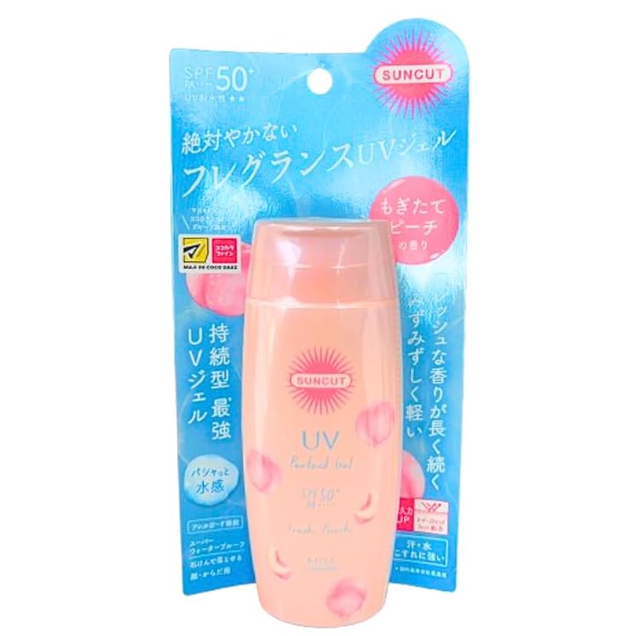 ザ・ピーチ ぴっちぴちピーチ レア ジェル 桃 柄入り Amazon.co.jp: 【ピーチの香り 80g】サンカット フレグランスUV